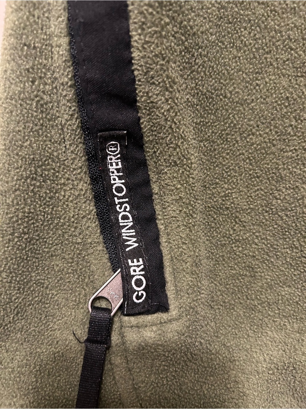 Mountain Hardwear Olive Green Women’ Fleece Vest with Black Trim size 8 - Picture 4 of 6